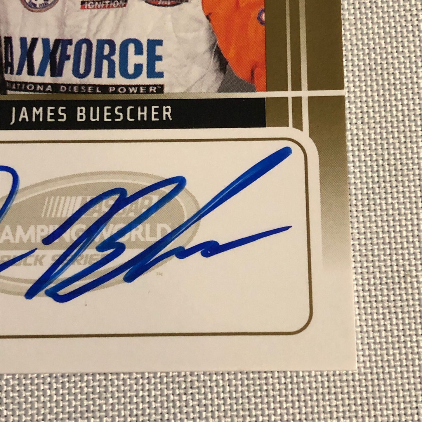 2009 Press Pass Signings James Buescher Auto Autograph Signed Card NASCAR