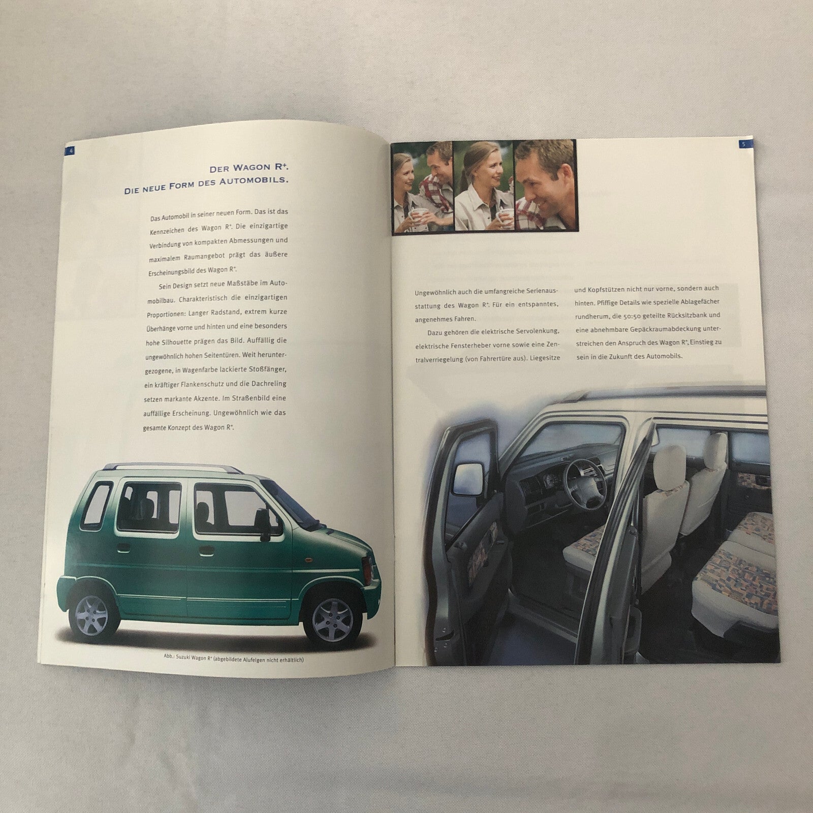 Suzuki Wagon R Car Sales Brochure Catalog GERMAN TEXT European Market