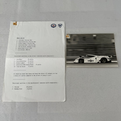 Monza 1000 KM Lancia Martini Racing Car Photo and Press Release Vintage