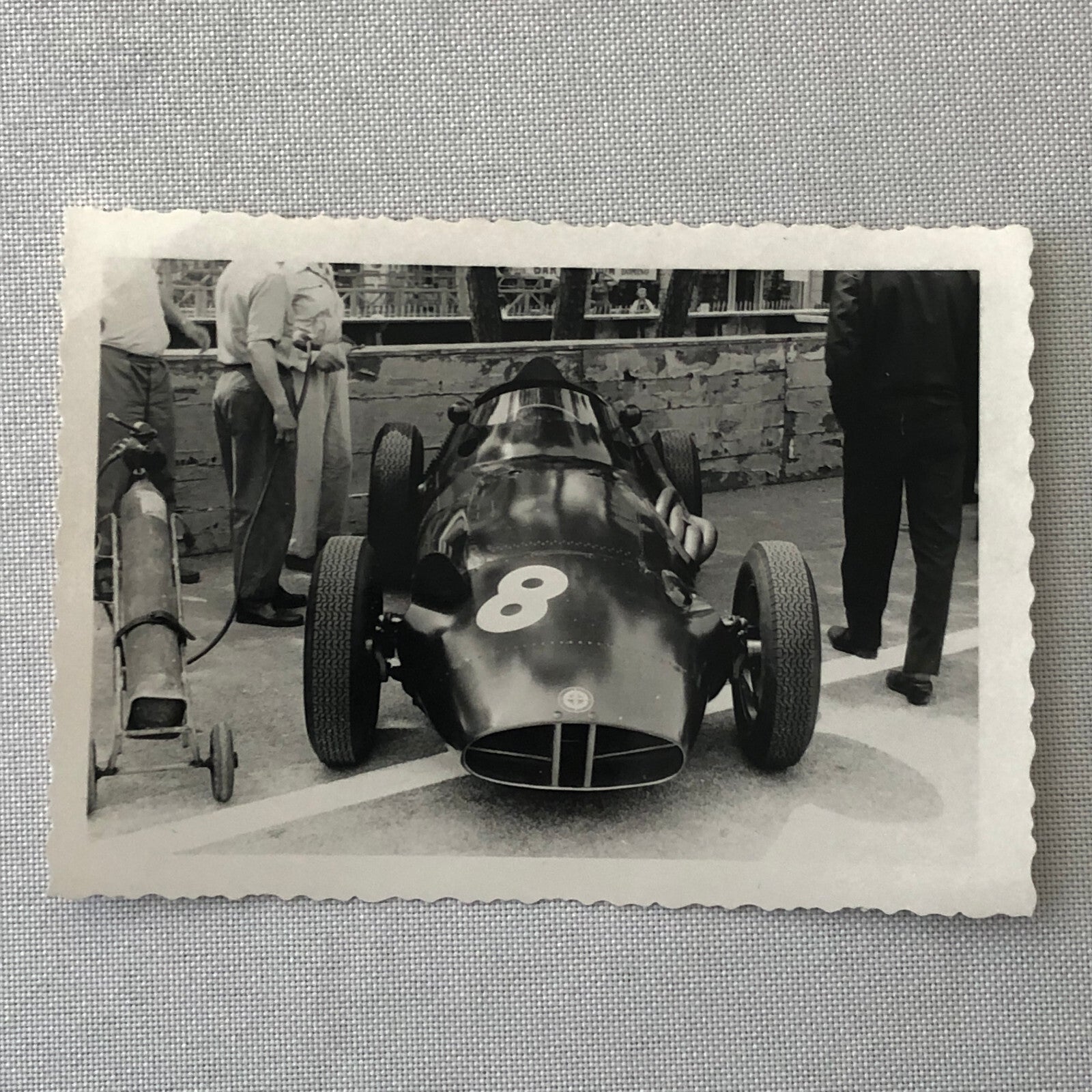 Vintage Racing Photo Photograph BRM Car 1958 Monaco Grand Prix
