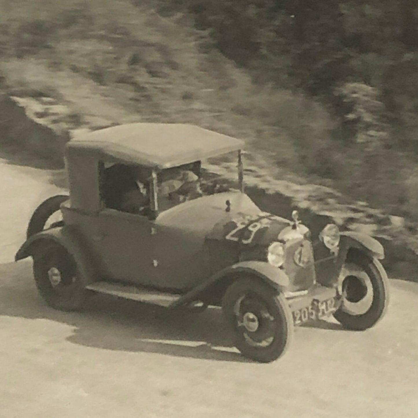 Antique Press Photo Photograph Agence Meurisse Paris Nice Rally Rallye Car ? 