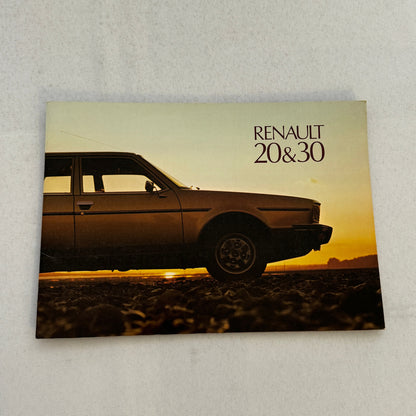 Renault Car Sales Brochure Catalog Vintage Renault 20 30 20TL 20TS 30TS TL TS