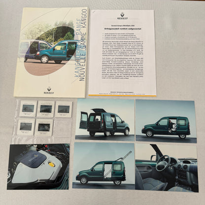 2000 Renault Kangaroo Press Kit with 35mm Photo Slides German Text European