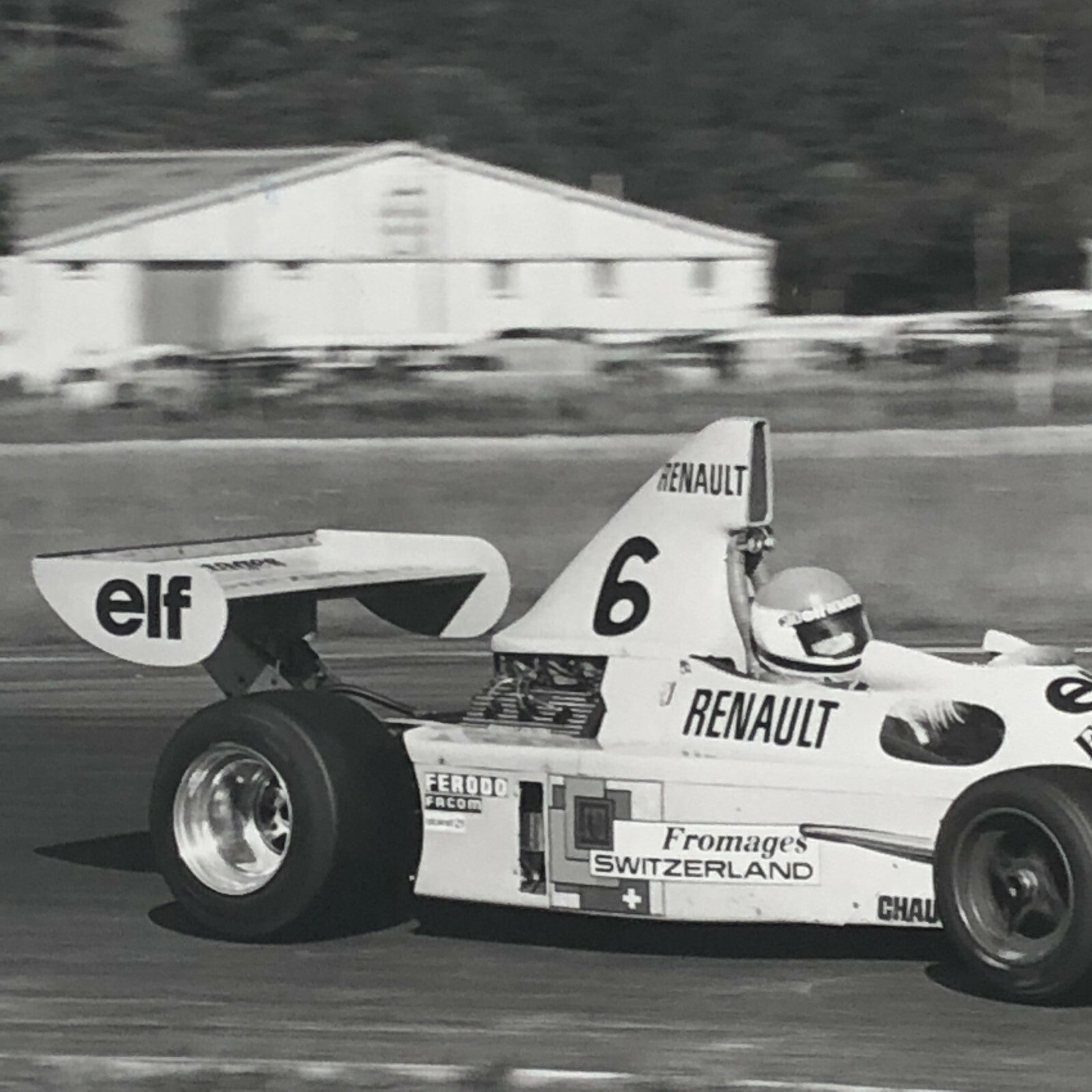 Vintage 1976 Formula 2 F2 Nogaro Grand Prix Racing Photo Photograph Chevron Car 