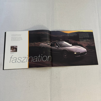 Honda NSX Car Sales Brochure Catalog Advertising GERMAN Text Acura NSX