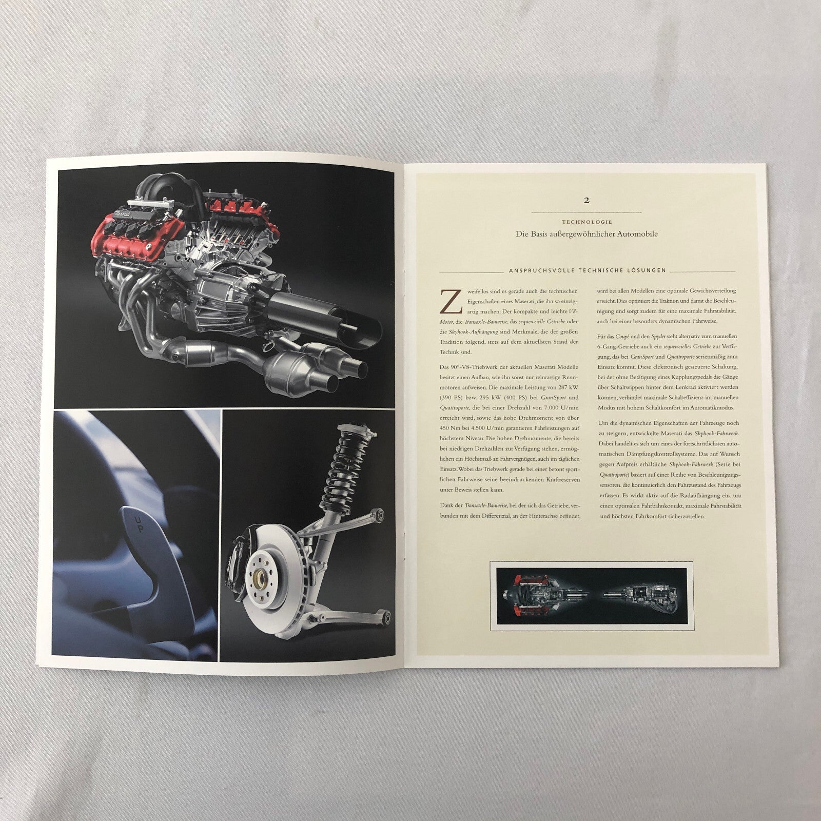 2014 Maserati Sales Brochure GT Cambiocorsa Gransport Quattroporte GERMAN TEXT 