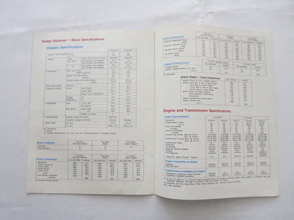 1979 Dodge Diplomat Sales Brochure Catalog Advertising - Station Wagon Salon + 
