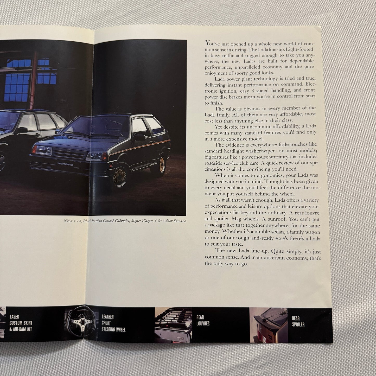 Lada Car Sales Brochure Catalog Lada Niva Samara Signet Station Wagon Vintage