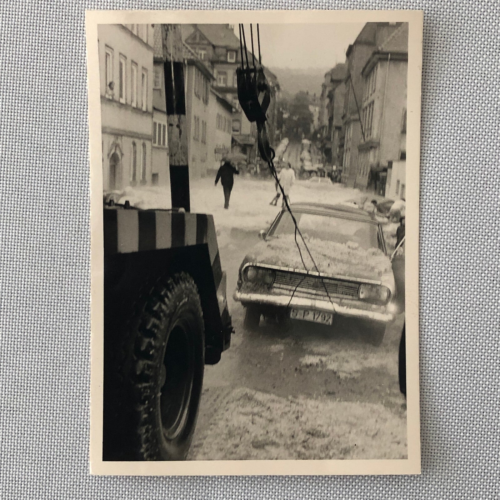 Vintage Disaster Photo Snow Storm Flood Germany Cars People Lot of 7