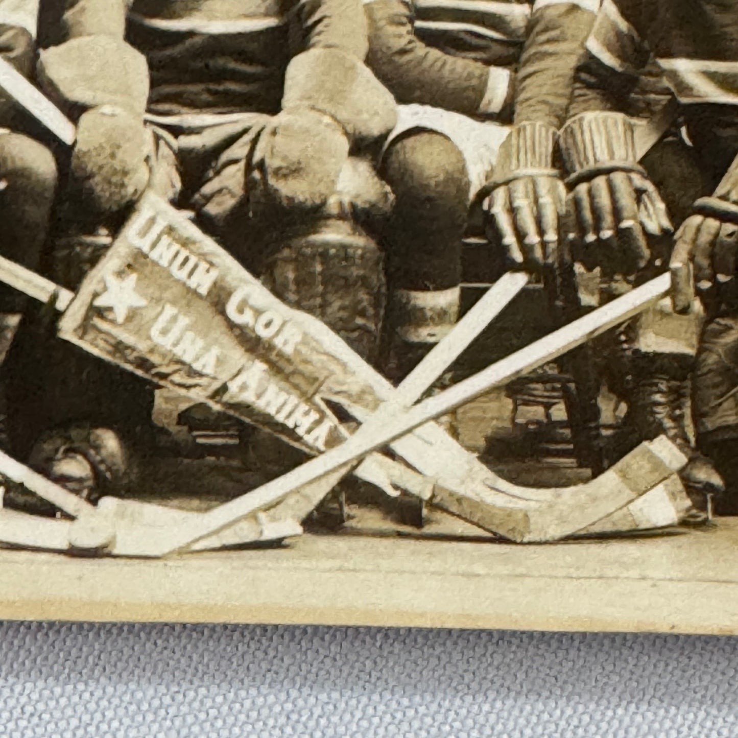 1928 Antique Hockey RPPC Real Photo Postcard Post Card Team Vintage Sports