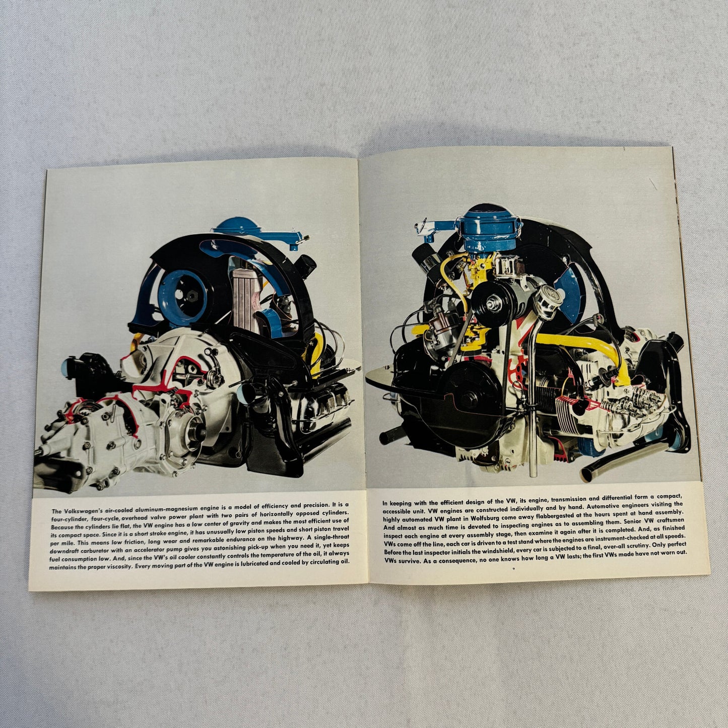 Volkswagen VW 1200 Beetle Bug Car Sales Brochure Catalog Advertising Vintage