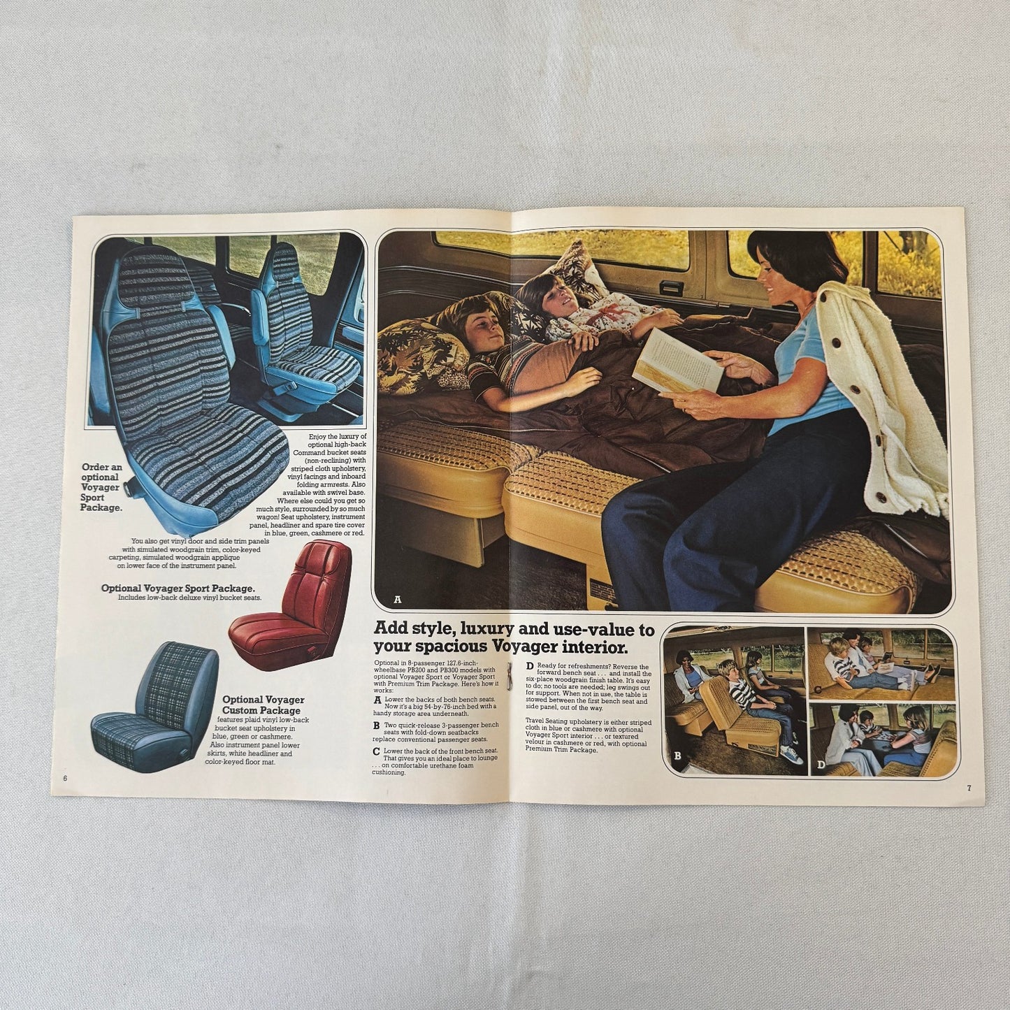 1979 Plymouth Voyager Van Wagon Sales Brochure Catalog