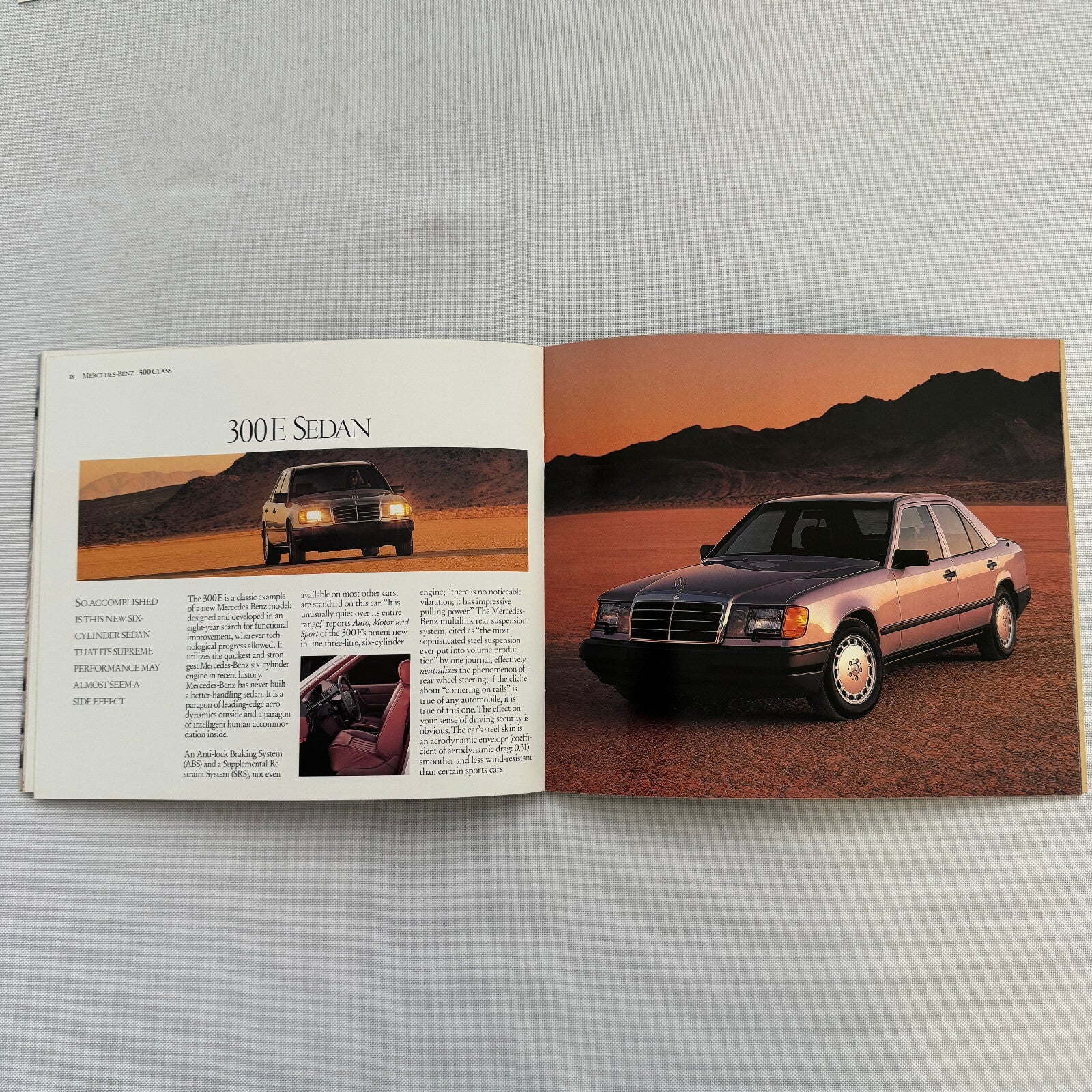 1986 Mercedes Benz Car Sales Brochure Catalog 560SL 560SEC 190D 190E 300D 300E +