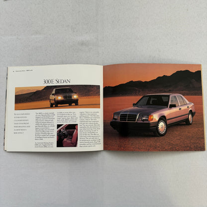 1986 Mercedes Benz Car Sales Brochure Catalog 560SL 560SEC 190D 190E 300D 300E +