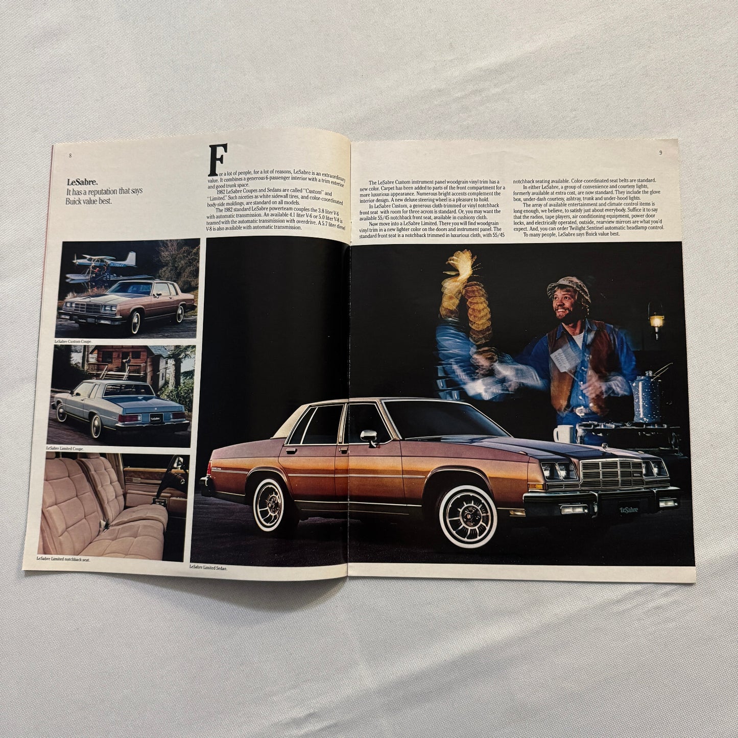 1982 Buick Car Sales Brochure Catalog Riviera Electra LeSabre Regal Skylark