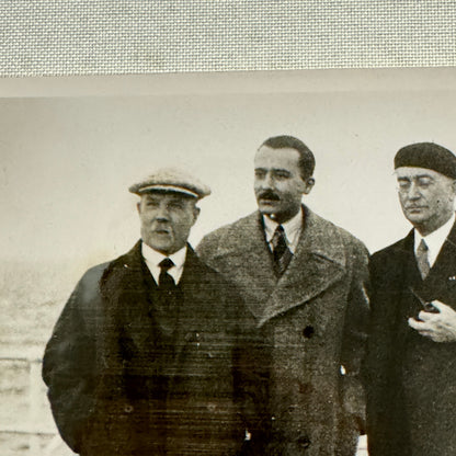 French Premier Edouard Herriot to Washington President Roosevelt Press Photo