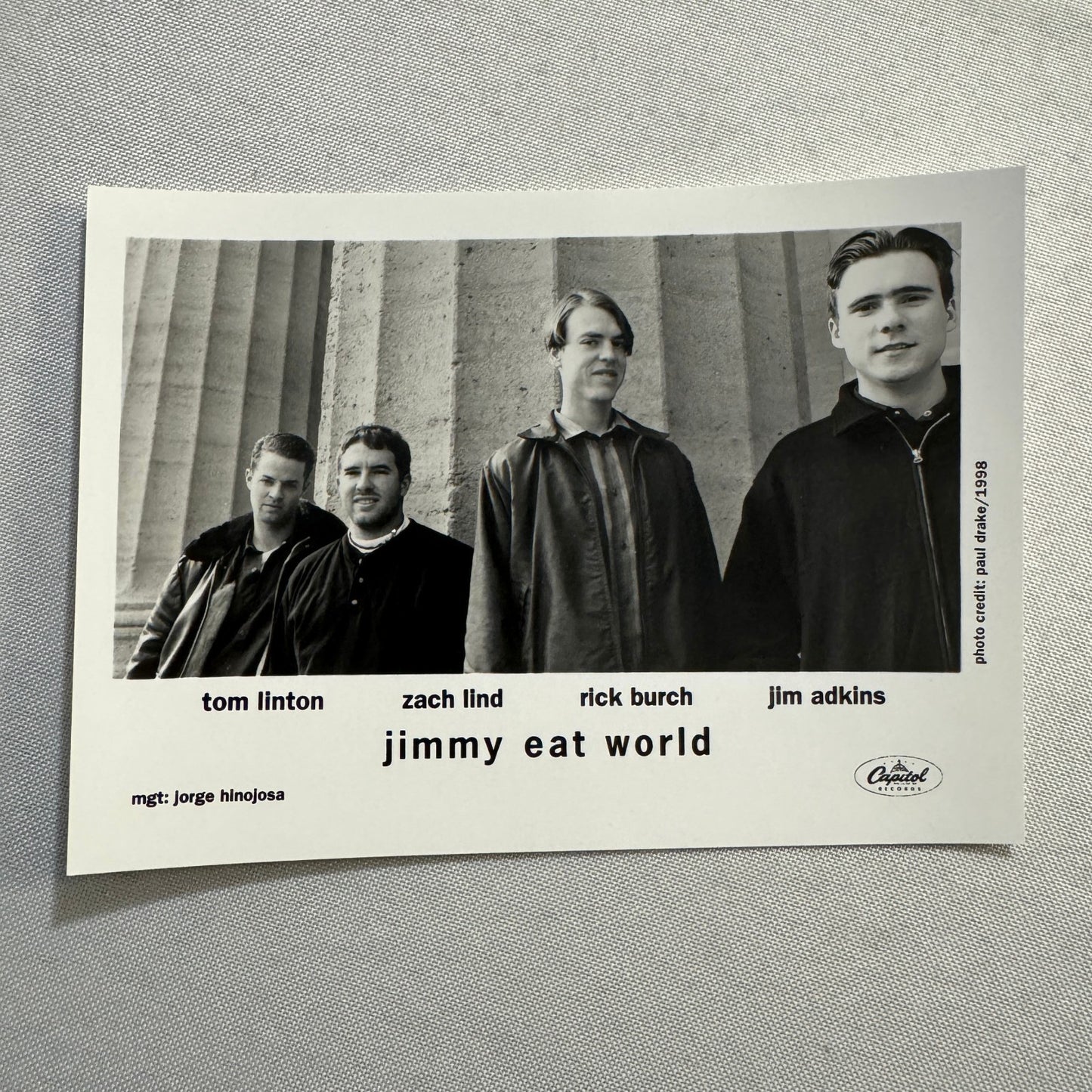 Jimmy Eat World Music Publicity Press Photo Photograph 1998
