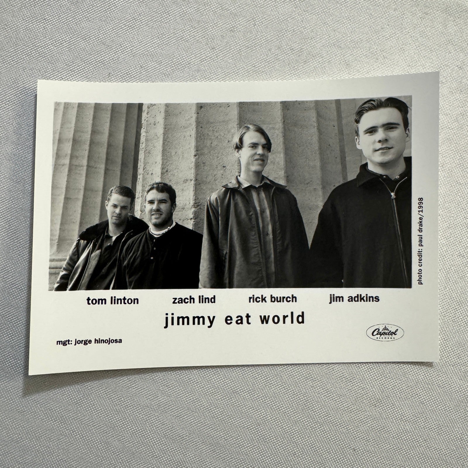 Jimmy Eat World Music Publicity Press Photo Photograph 1998
