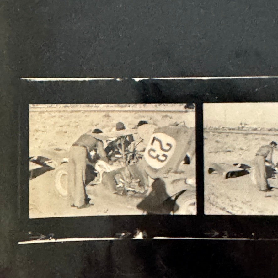 Vintage 1969 Las Vegas Can Am Racing Photo Contact Sheet Photograph Chaparral