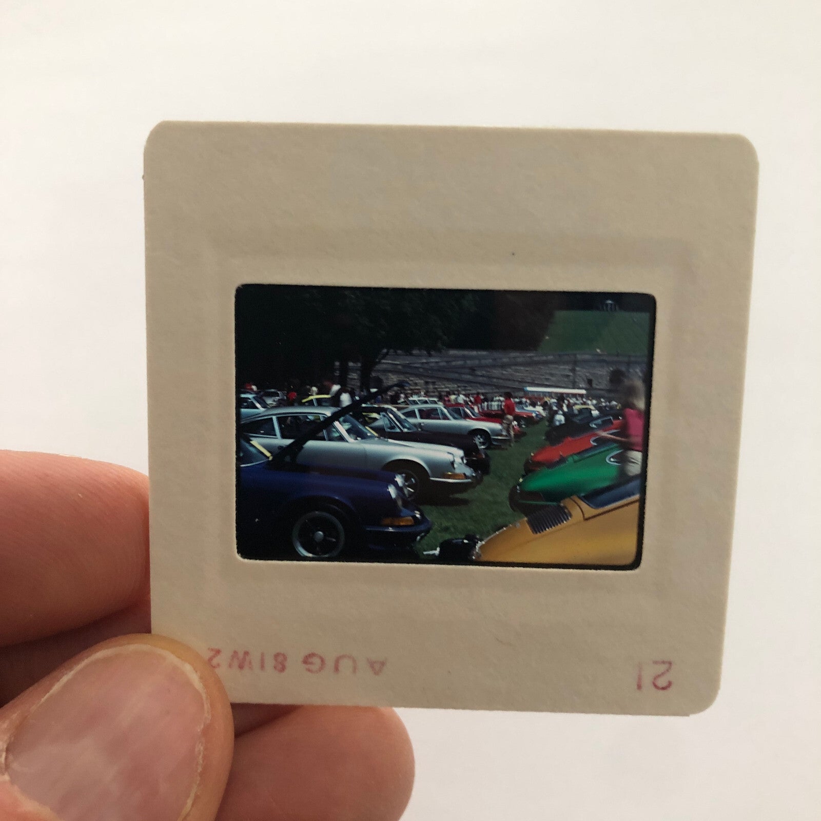 Porsche 911 Car Show 35mm Photo Slide Vintage 1981