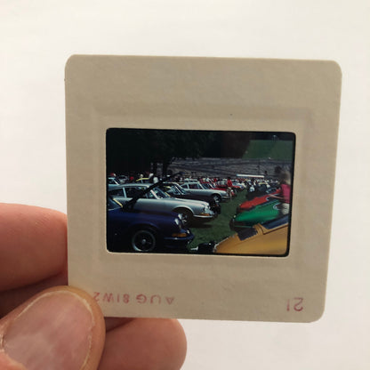 Porsche 911 Car Show 35mm Photo Slide Vintage 1981