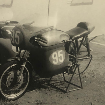 Vintage Motorcycle Racing Photo photograph Snapshot Germany