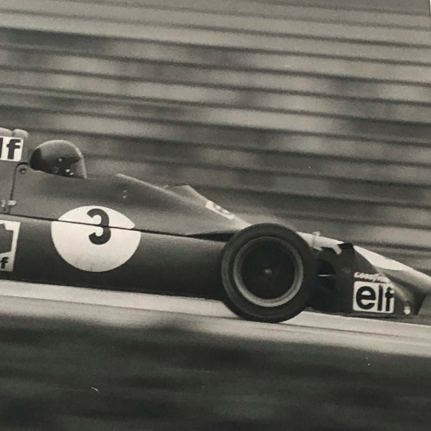 Vintage 1972 Patrick Depailler Formula 2 F2 ELF Racing Car Photo Photograph 