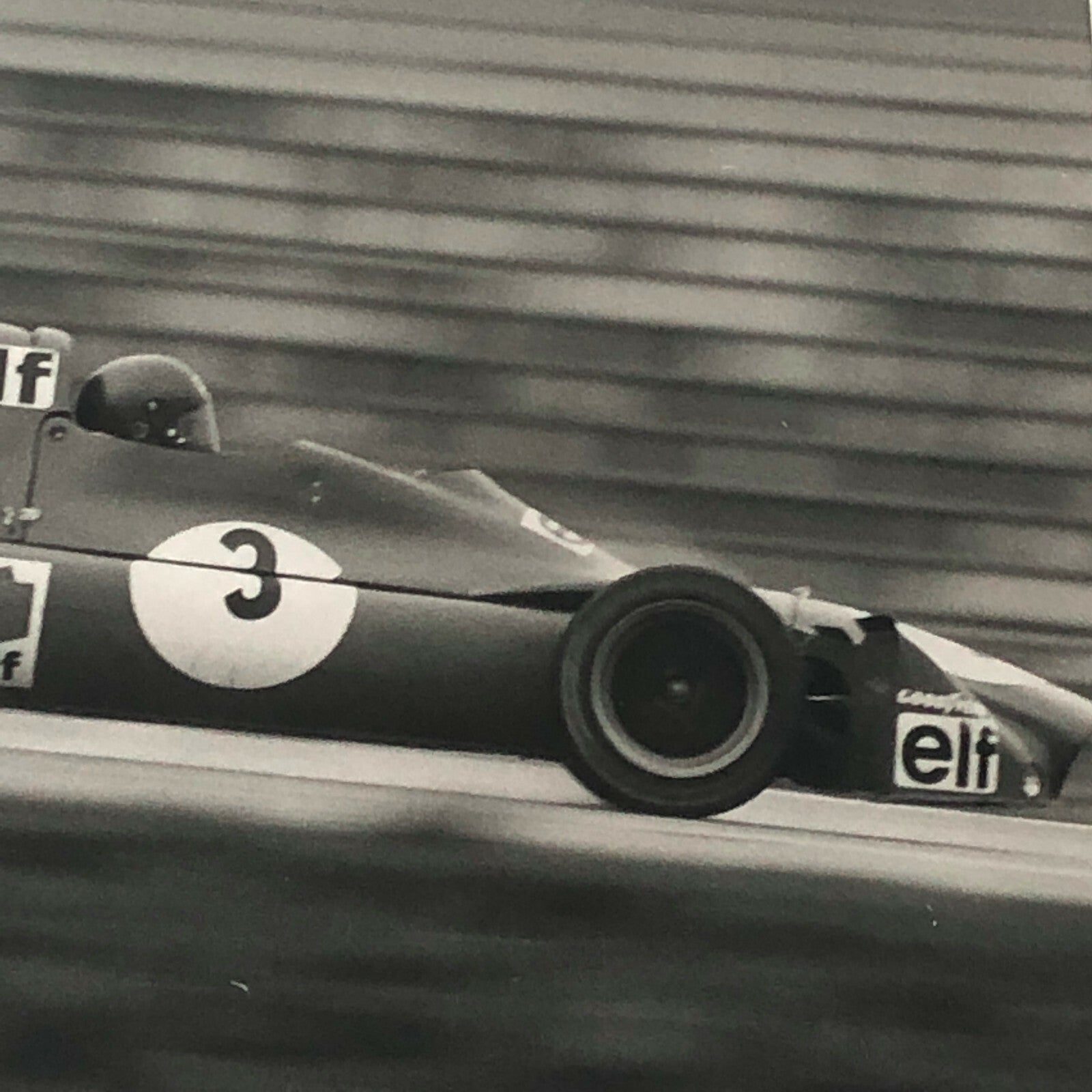 Vintage 1972 Patrick Depailler Formula 2 F2 ELF Racing Car Photo Photograph 