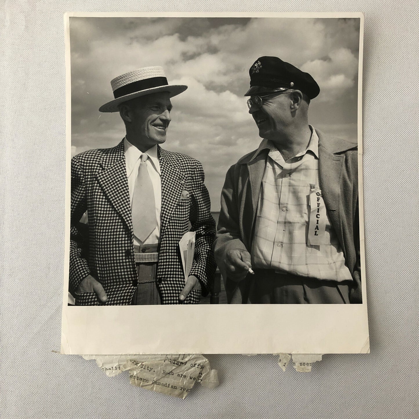 Motor Boat Racing Press Photo Photograph Print Race Officials 