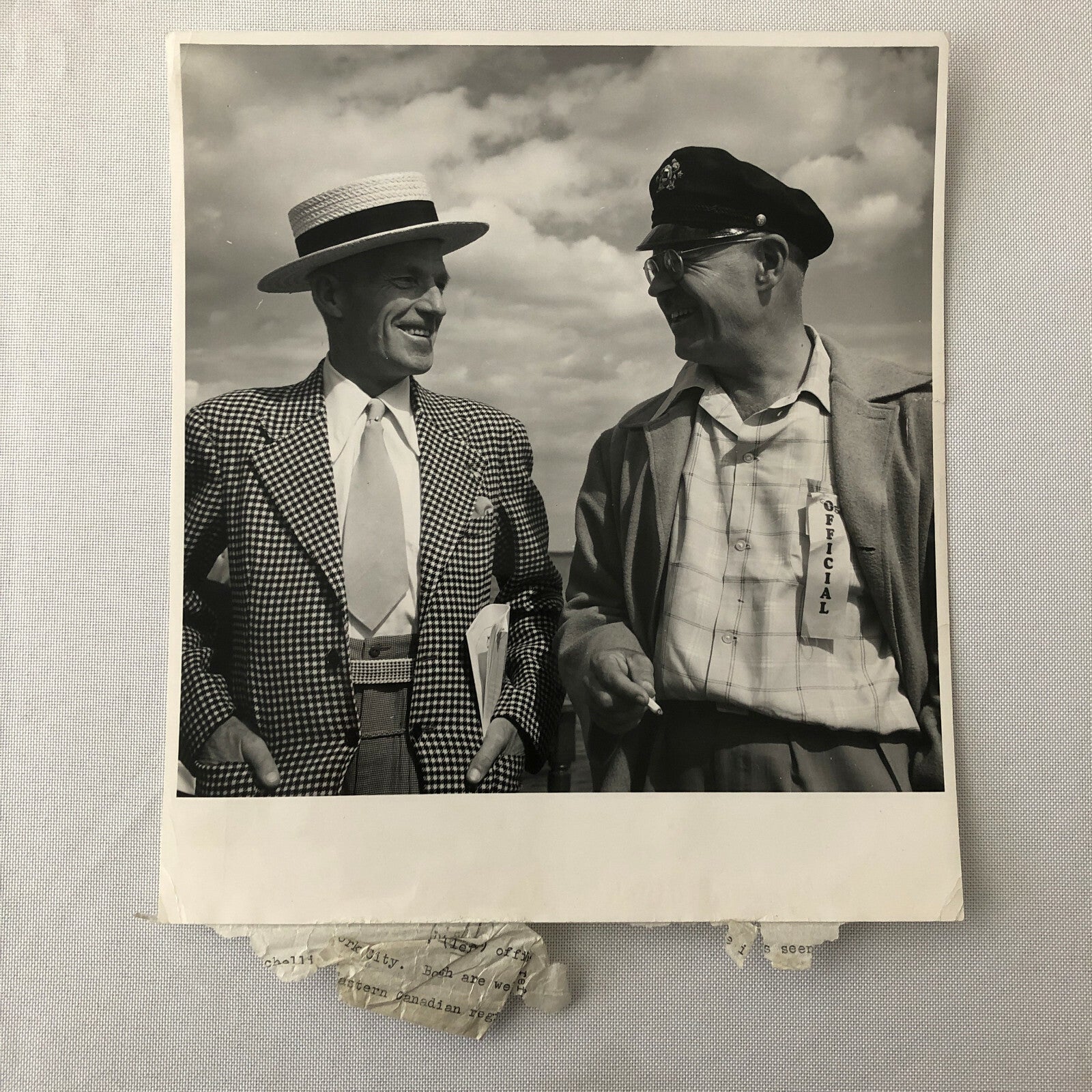 Motor Boat Racing Press Photo Photograph Print Race Officials 