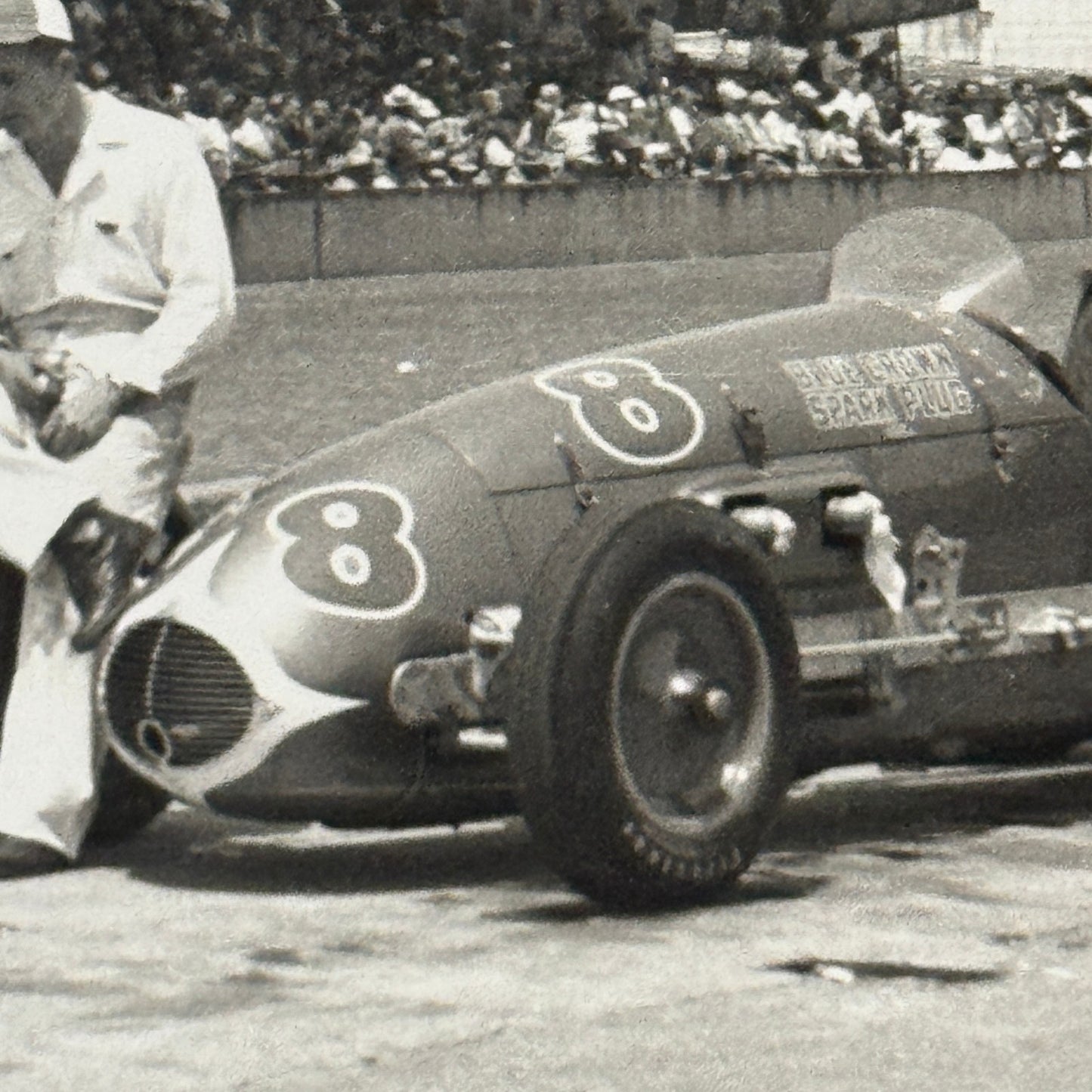 Vintage Racing Photo Photograph Unidentified Car MODERN PRINT