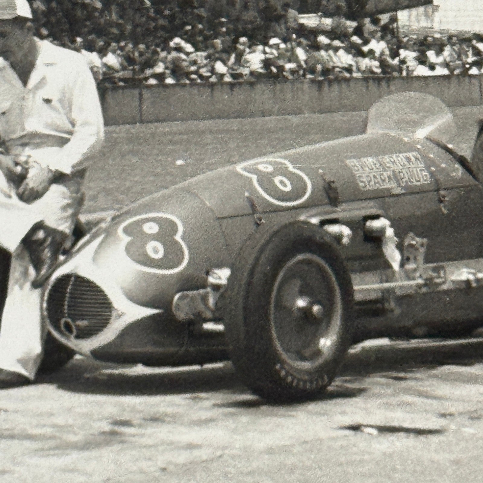 Vintage Racing Photo Photograph Unidentified Car MODERN PRINT
