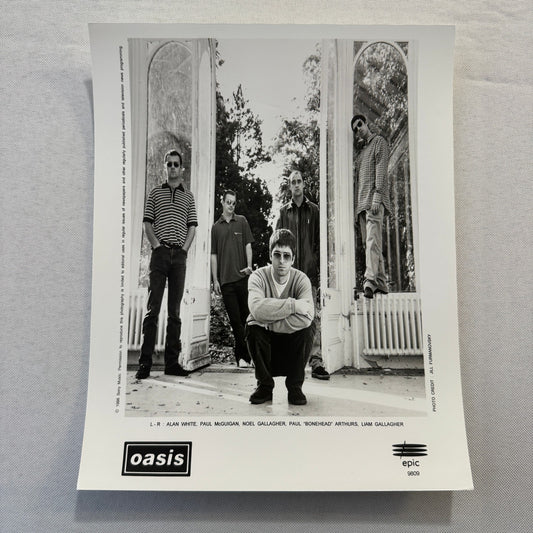 Oasis Publicity Press Photo Photograph Liam Gallagher Noel Gallagher 1995