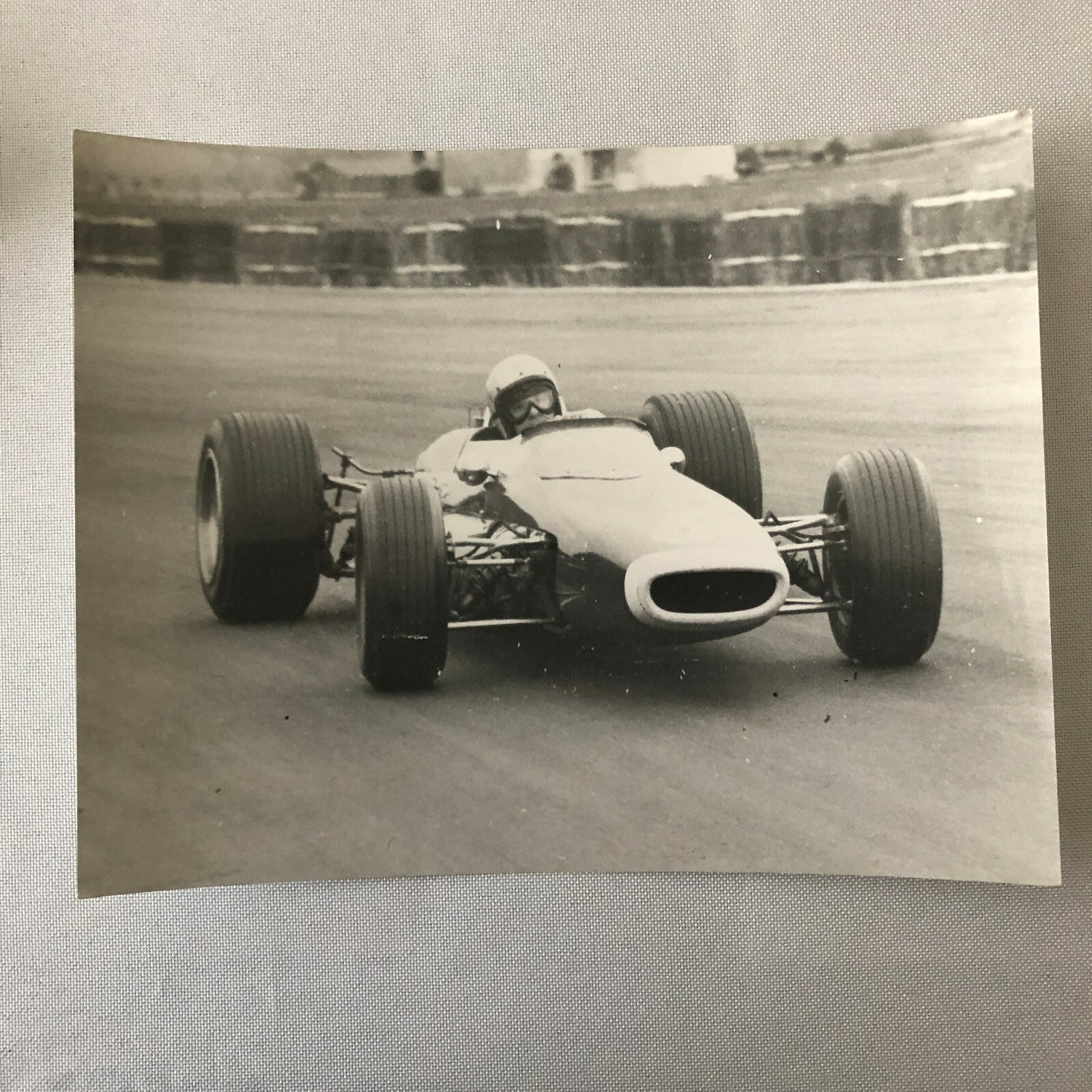 Vintage Racing Car Driver Photo Photograph Print 