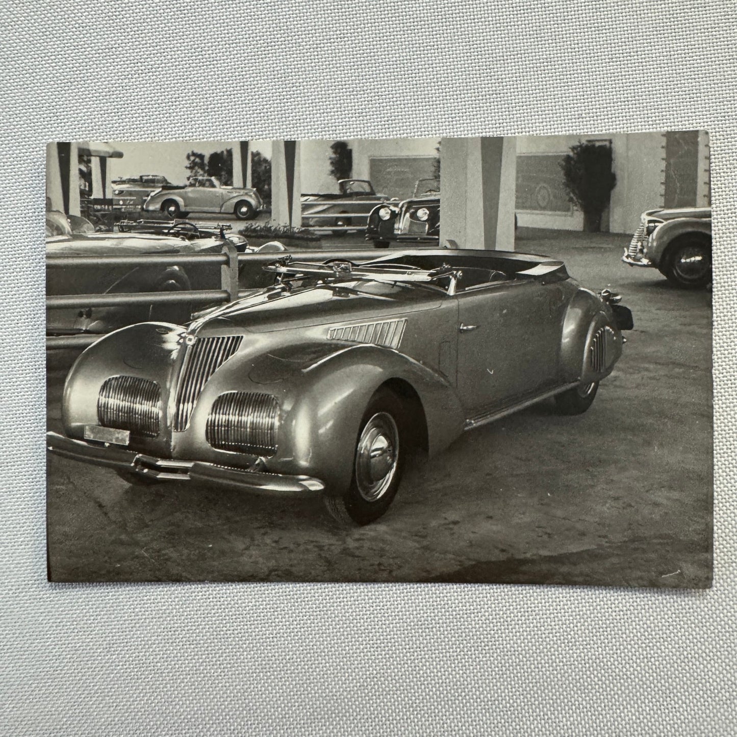 Vintage Coachbuilder Car Convertible Photo Photograph Lancia Aprilia Italian
