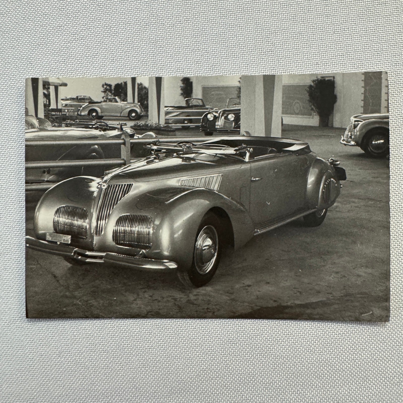 Vintage Coachbuilder Car Convertible Photo Photograph Lancia Aprilia Italian