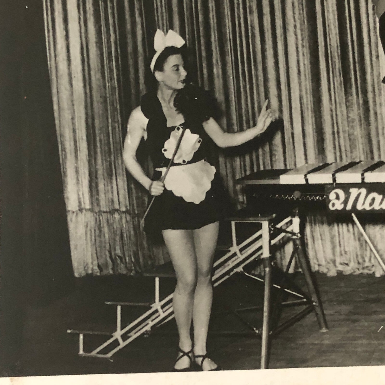 Circus Unicycle Balancing Act Performer Photo Photograph Vintage