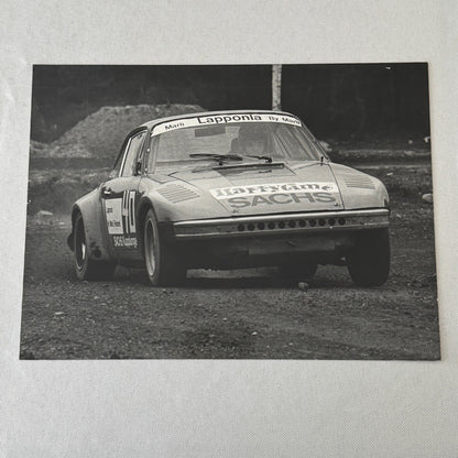 Vintage Porsche Racing Car Matti Alamaki Driver Photo Photograph Print