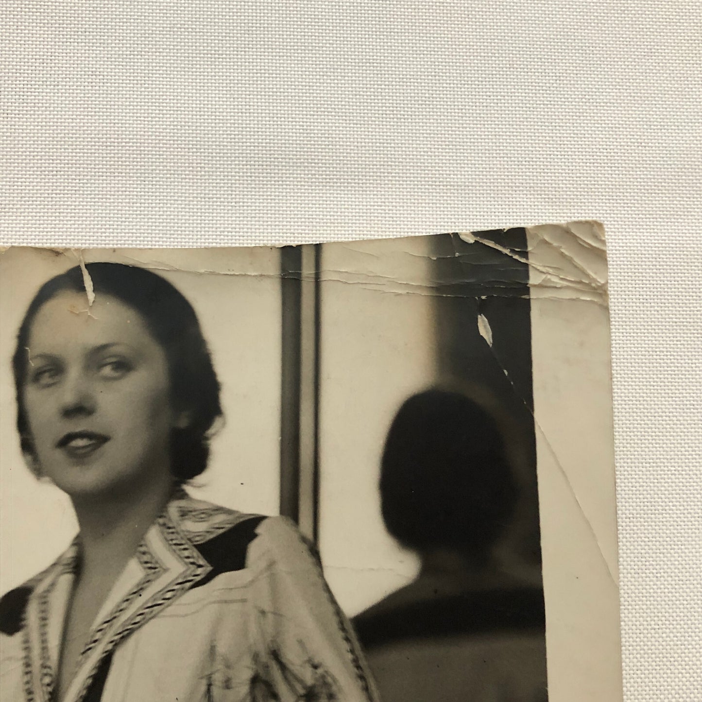 Press Photo Photograph Fashion Design Dress Ships Printed on Silk 1933 Underwood