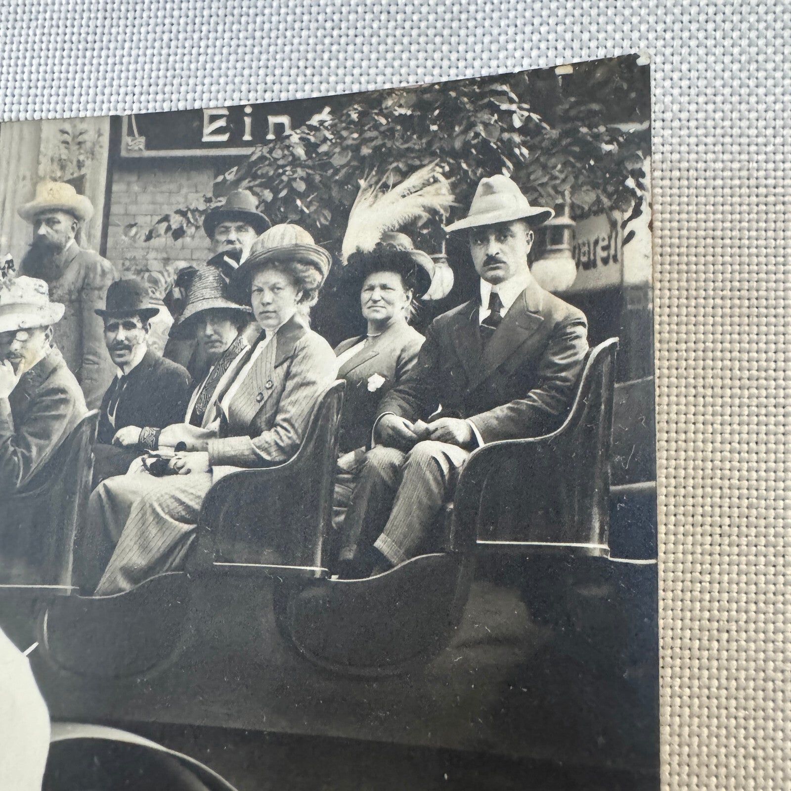 Vintage German Postcard Post Card Tour Bus Automobile Real Photo Postcard RPPC