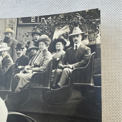 Vintage German Postcard Post Card Tour Bus Automobile Real Photo Postcard RPPC