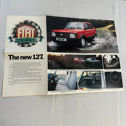 Fiat Car Sales Brochure Catalog 126 Panda Strada TC X1/9 Supermirafiori Argenta
