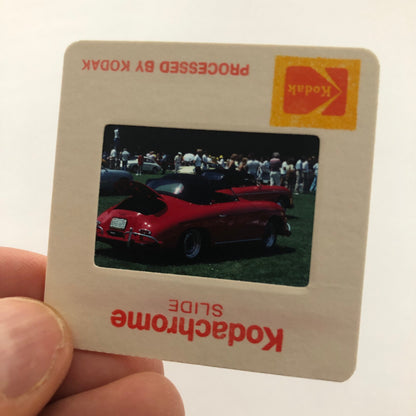 Porsche 356 Cabriolet Convertible Car Show 35mm Photo Slide Vintage 1981