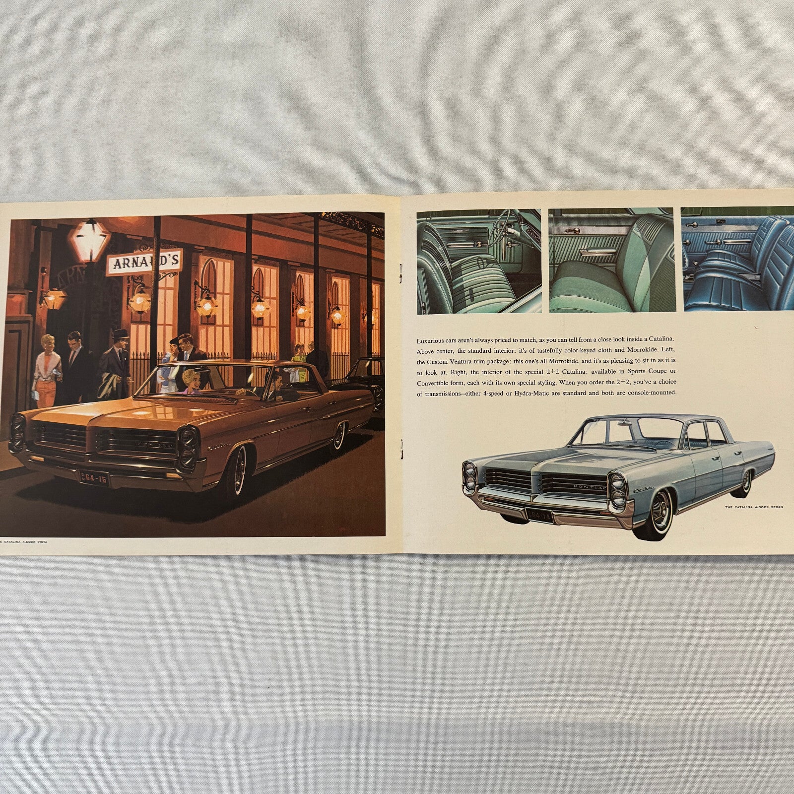 1964 Pontiac Sales Brochure Catalog Bonneville Catalina Star Chief Grand Prix