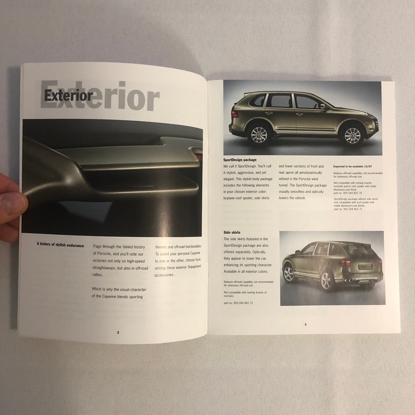 Porsche Cayenne ACCESSORIES Sales Brochure Catalog 2006 2007 Wheel Rims +