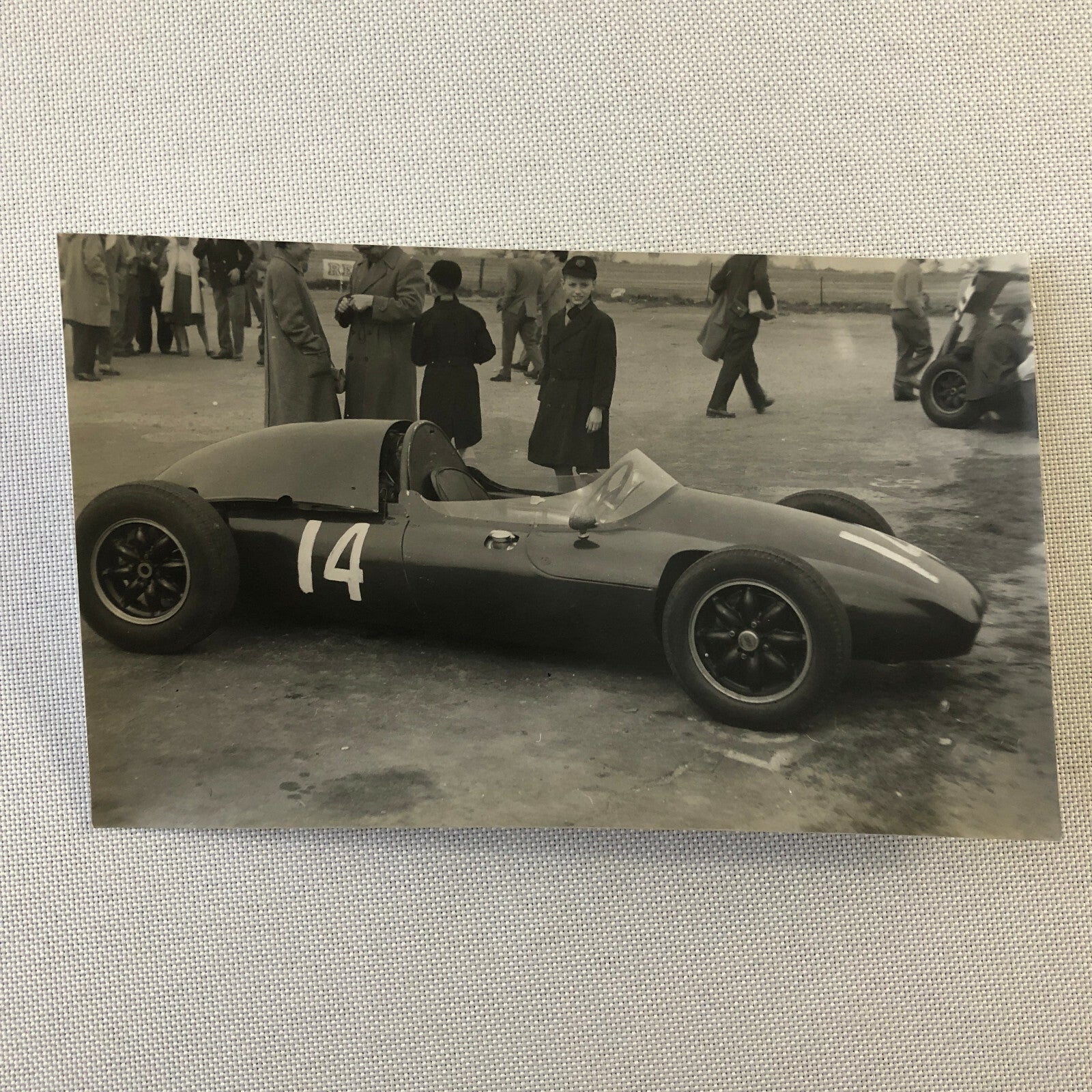 Vintage Grand Prix Car Racing Photo Photograph Print Motorsport Race