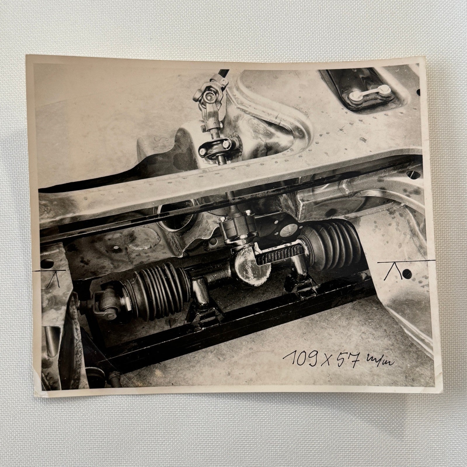 Vintage Car Steering Assembly Photo Photograph Dr Seifert Stamp
