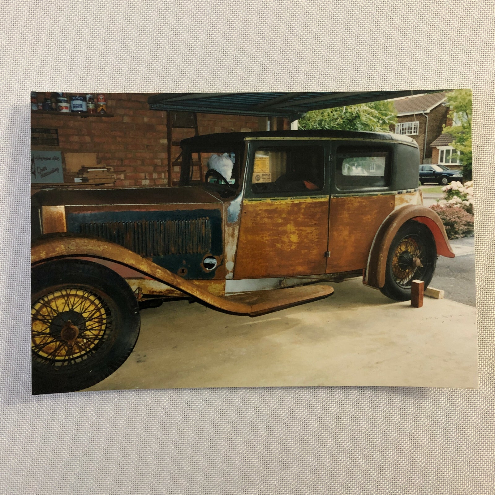 Vintage Invicta Car Barn Find Junk Yard Car Part Photo Photograph Lot of 9 