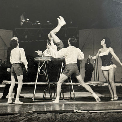 Vintage Circus Performer Balancing Act Acrobat Photo Photograph