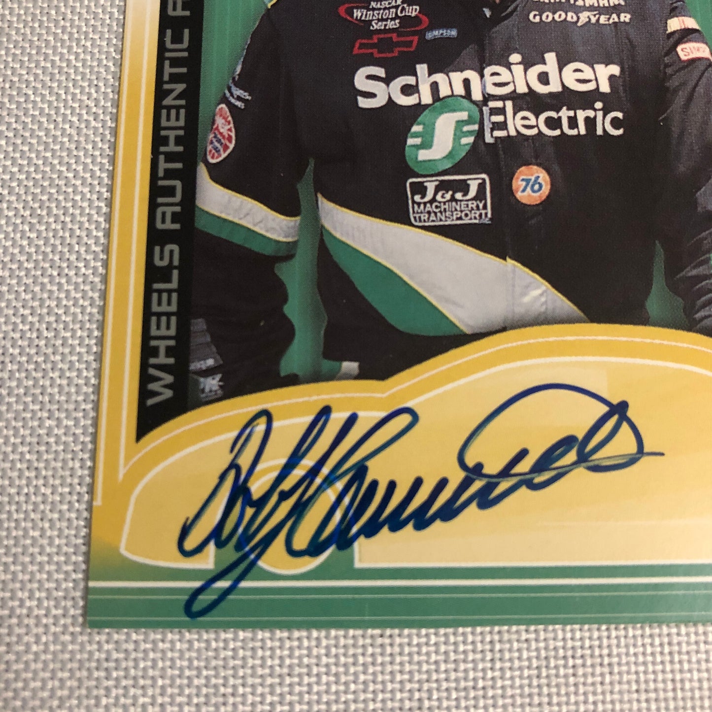 2002 Wheels Authentic Autograph Bobby Hamilton Signed Signature Auto Card NASCAR